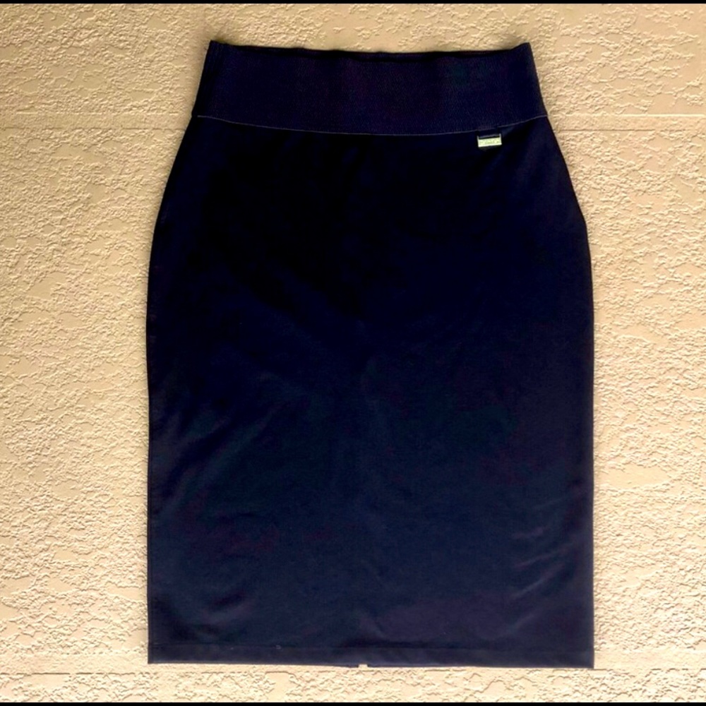Calvin Klein Power Stretch High Waist Pencil Skirt Sz M